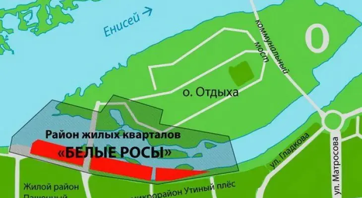 жк белые росы генплан