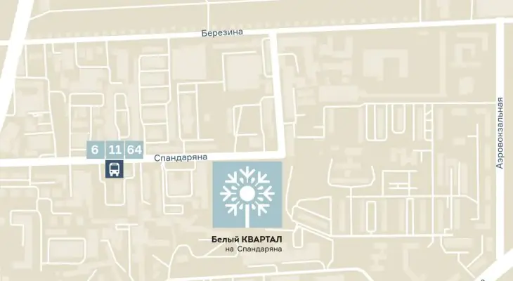 ЖК Белый квартал Карта местности 