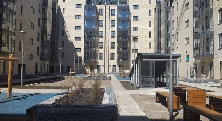 ЖК Новоостровский Вход на парковку