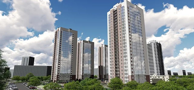 ЖК Панорама изображение с угла домов